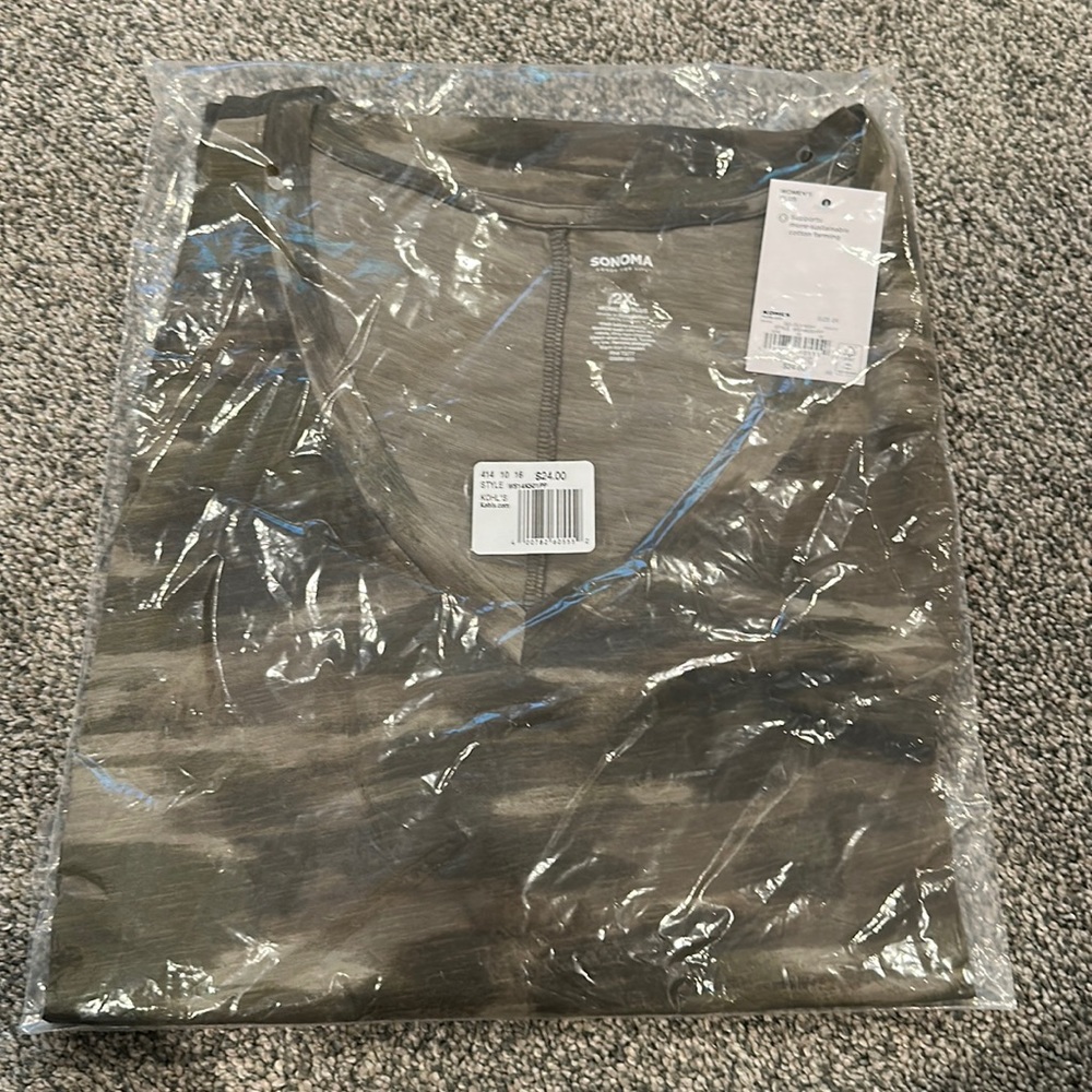 Sonoma plus vneck tunic tee